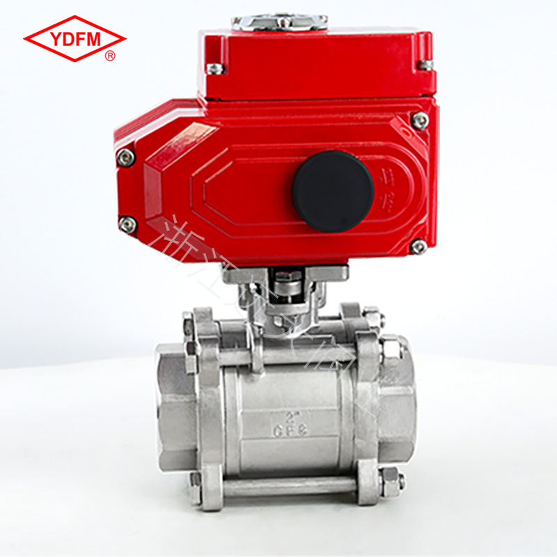 电动三片式丝口球阀